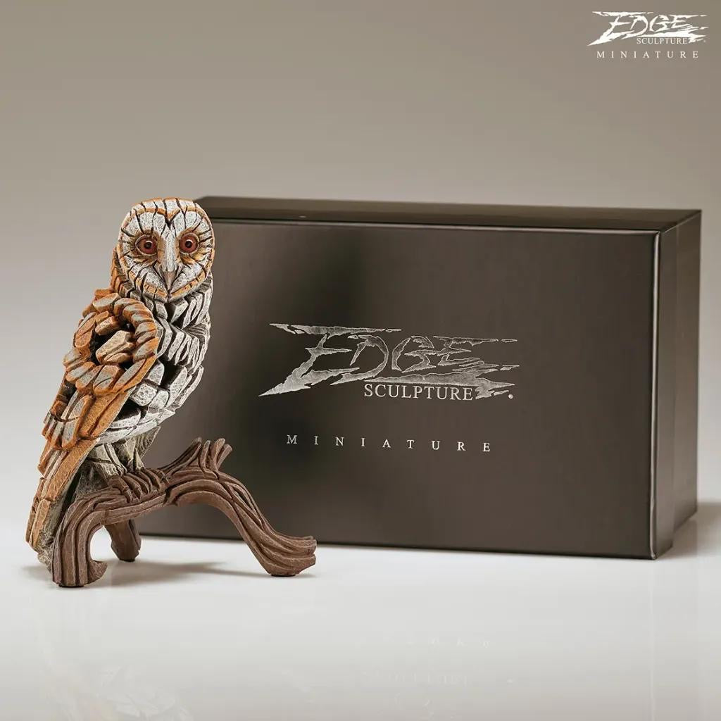 Edge Sculpture Barn Owl Miniature available from The Acorn Gallery, Pocklington
