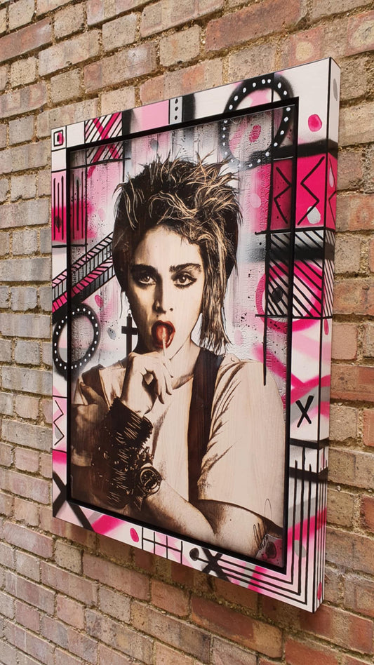 Rob Bishop Madonna POP Pink available from The Acorn Gallery in Pocklington. Shop online or call us on 01759 307652.