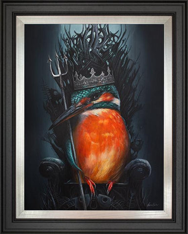 The Throne Of Halcyon (Kingfisher) ORIGINAL by Angus Gardner *SOLD*