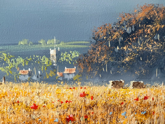 Allan Morgan Harvest Time Original - The Acorn Gallery, Pocklington