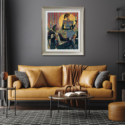 Andrei Protsouk City Sonata Hand Embellished Canvas at The Acorn Gallery. Secure UK Delivery. Established Gallery. Visit or Shop Online or Call 01759 307652