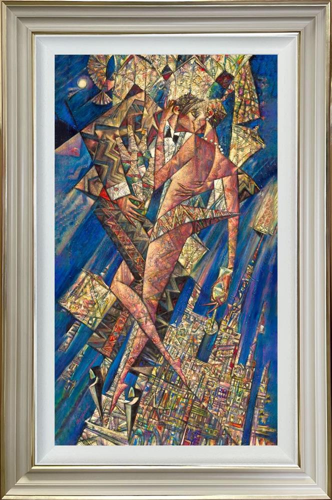 Night Watch hand embellished canvas limited edition print by Andrei Protsouk signed with certificate