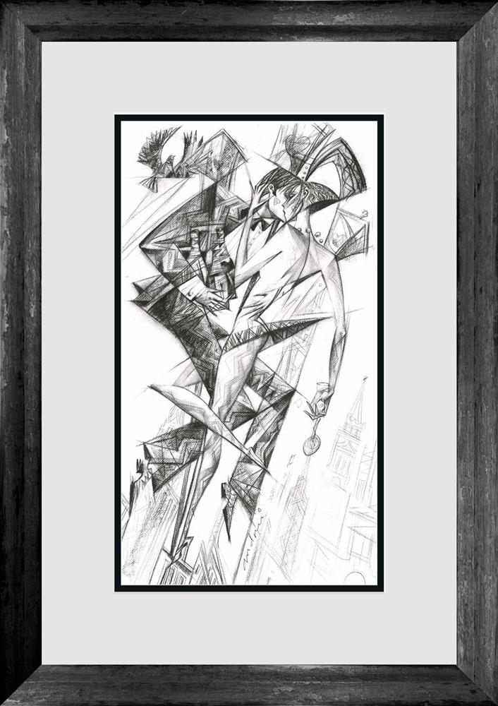 Night Watch limited edition print by Andrei Protsouk, hand signed giclee on paper, 25.5x13.5 inches.