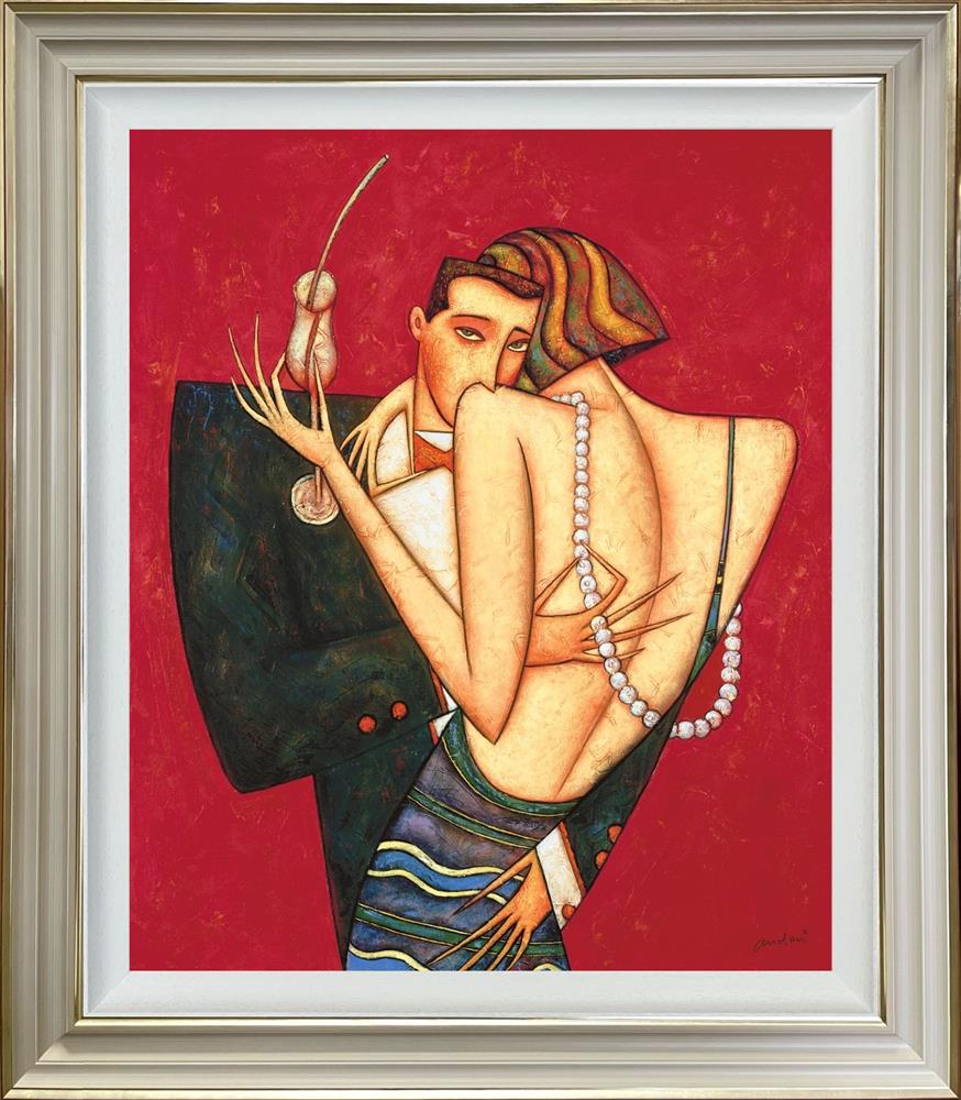 Pearls Of Love hand embellished canvas by Andrei Protsouk limited edition print with signature and certificate