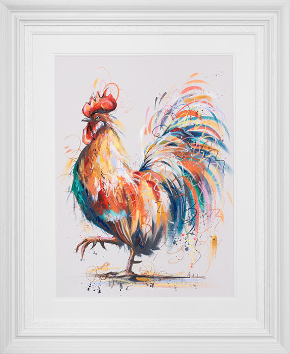 Ashley Saunders Flamboyant Feathers Original - The Acorn Gallery, Pocklington