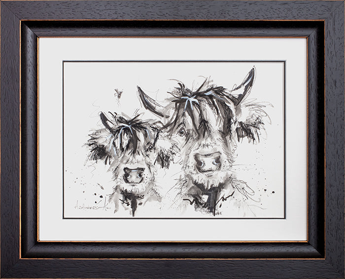 Ashley Saunders Worn Hooves, Warm Hearts Charcoal Original Sketch - The Acorn Gallery, Pocklington