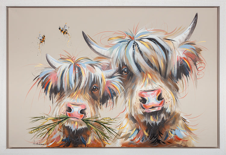 Ashley Saunders Worn Hooves, Warm Hearts Original - The Acorn Gallery, Pocklington