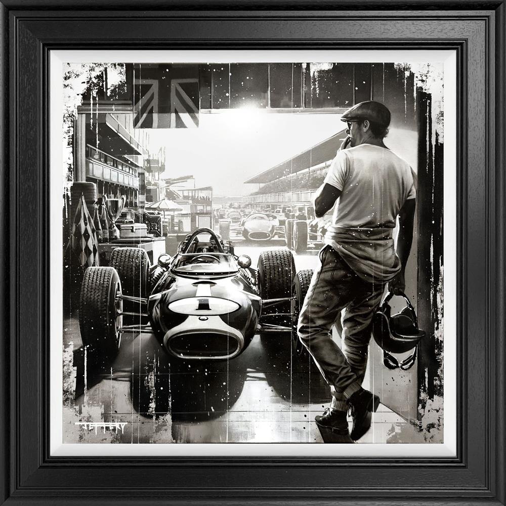 Ben Jeffery Pole Position Hand Embellished Canvas Print available from The Acorn Gallery, Pocklington