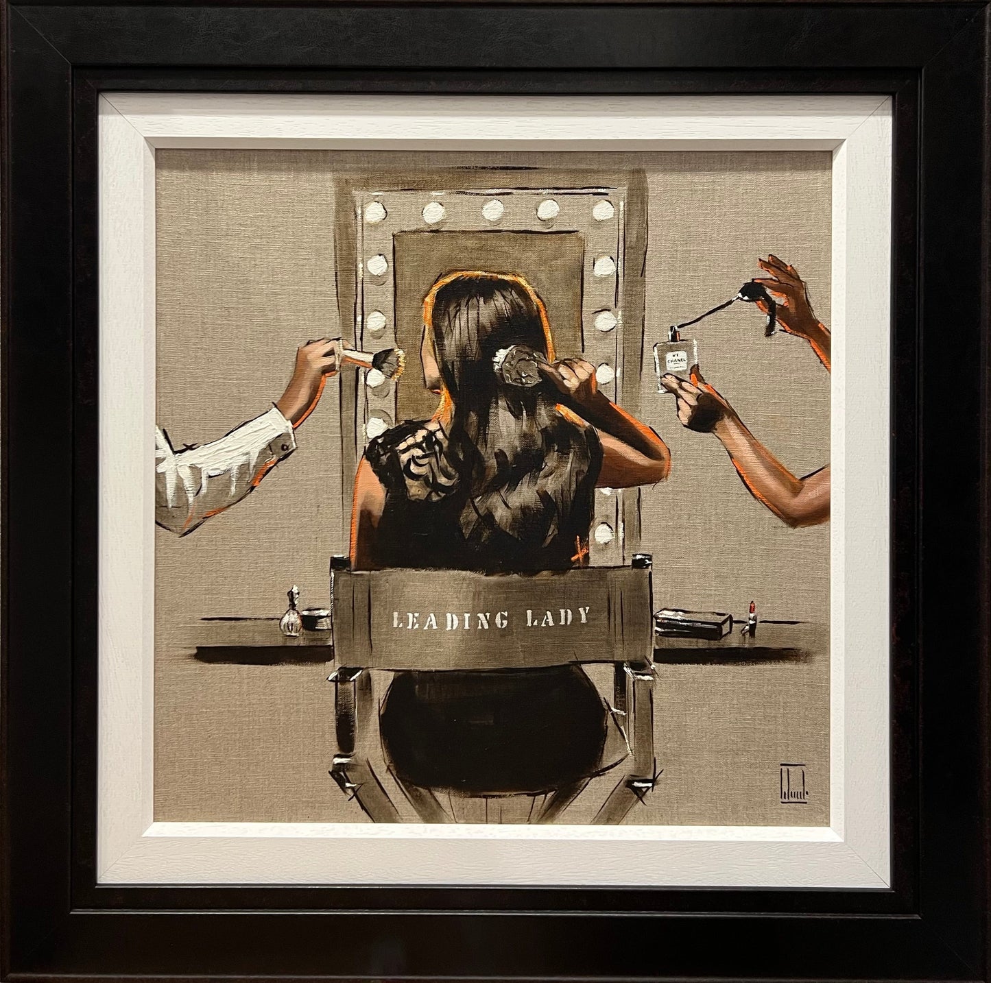 Leading lady original oil sketch on linen by Cardiff artist Richard Blunt. Available from The Acorn Gallery in Pocklington. Visit us or shop online. Or call us on 01759 307652.