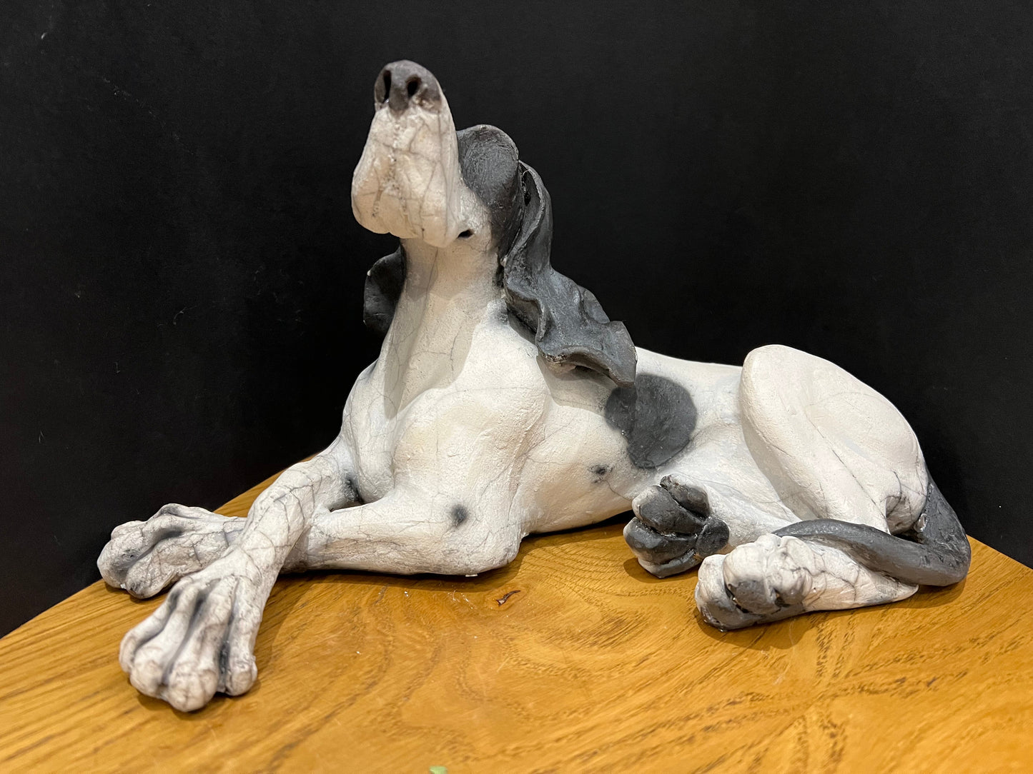 Christine Cummings Studio Bruno Ceramic Dog ORIGINAL - The Acorn Gallery, Pocklington