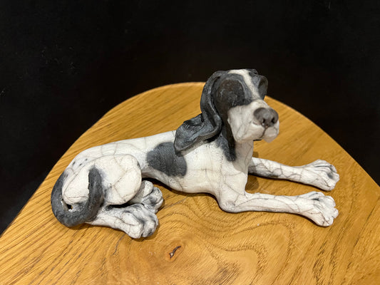 Christine Cummings Studio Duke Junior Ceramic Dog ORIGINAL - The Acorn Gallery, Pocklington