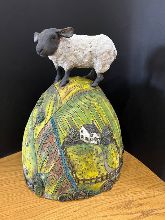 Christine Cummings Studio On Top Of The World ORIGINAL - The Acorn Gallery, Pocklington