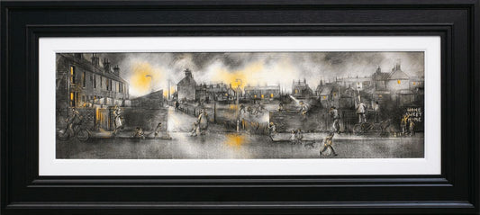 Craig Everett Home Sweet Home Canvas Framed - The Acorn Gallery, Pocklington