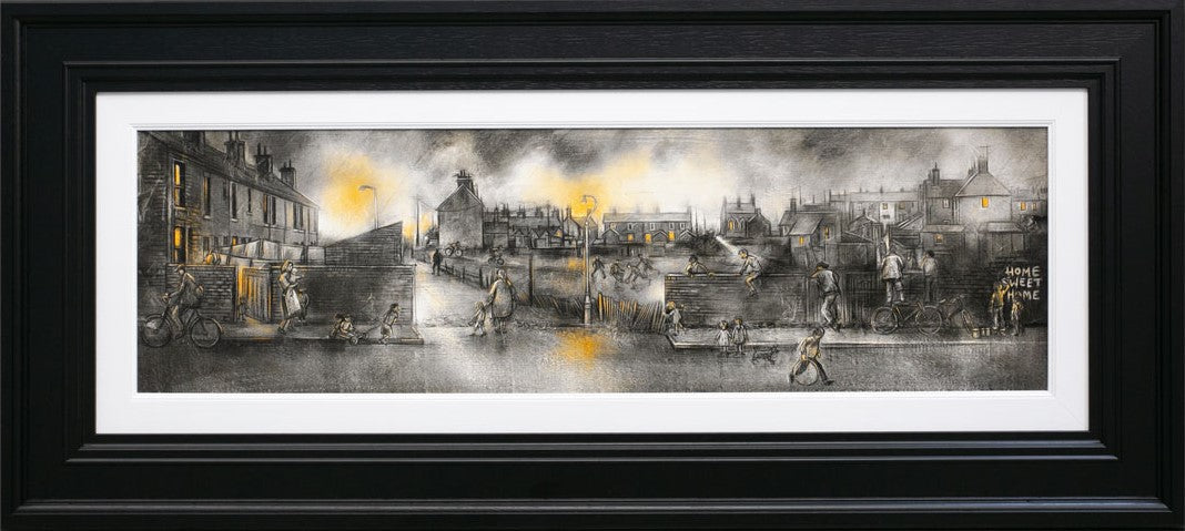 Home Sweet Home limited edition canvas by Craig Everett hand signed nostalgic street scene artwork