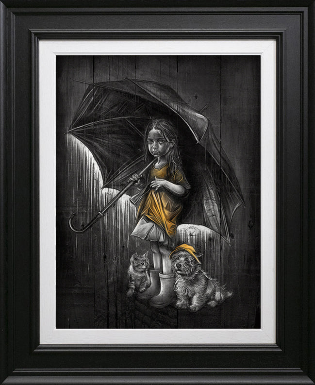 Craig Everett Raining Cats And Dogs Canvas - The Acorn Gallery, Pocklington