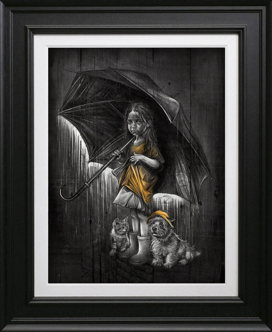 Craig Everett Raining Cats And Dogs Canvas - The Acorn Gallery, Pocklington