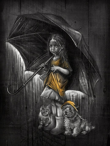 Raining Cats And Dogs Canvas by Craig Everett *NEW*