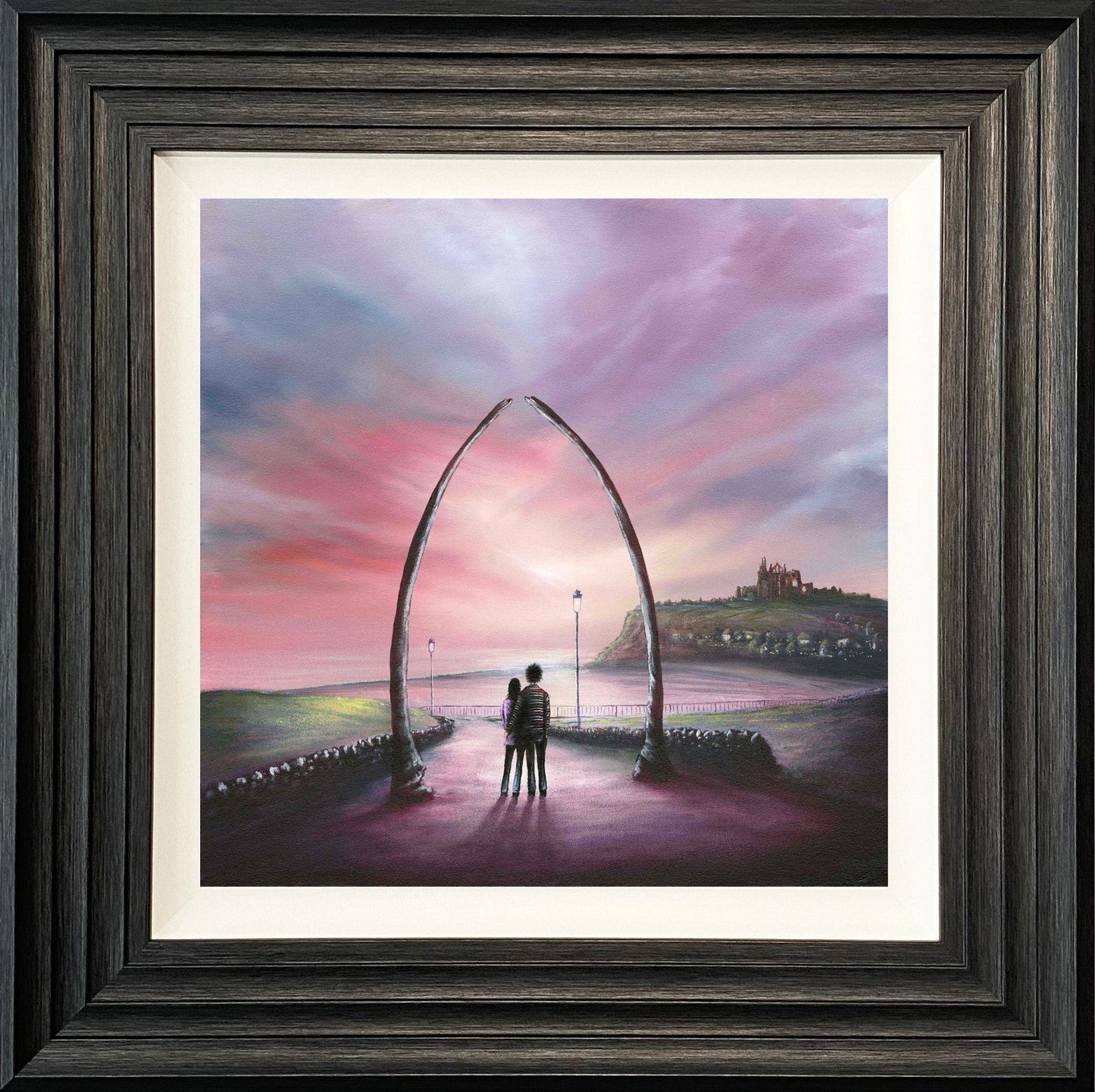 Whimsical Whitby limited edition signed print by Danny Abrahams on giclee canvas board