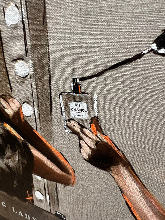 Leading lady original oil sketch on linen by Cardiff artist Richard Blunt. Available from The Acorn Gallery in Pocklington. Visit us or shop online. Or call us on 01759 307652.