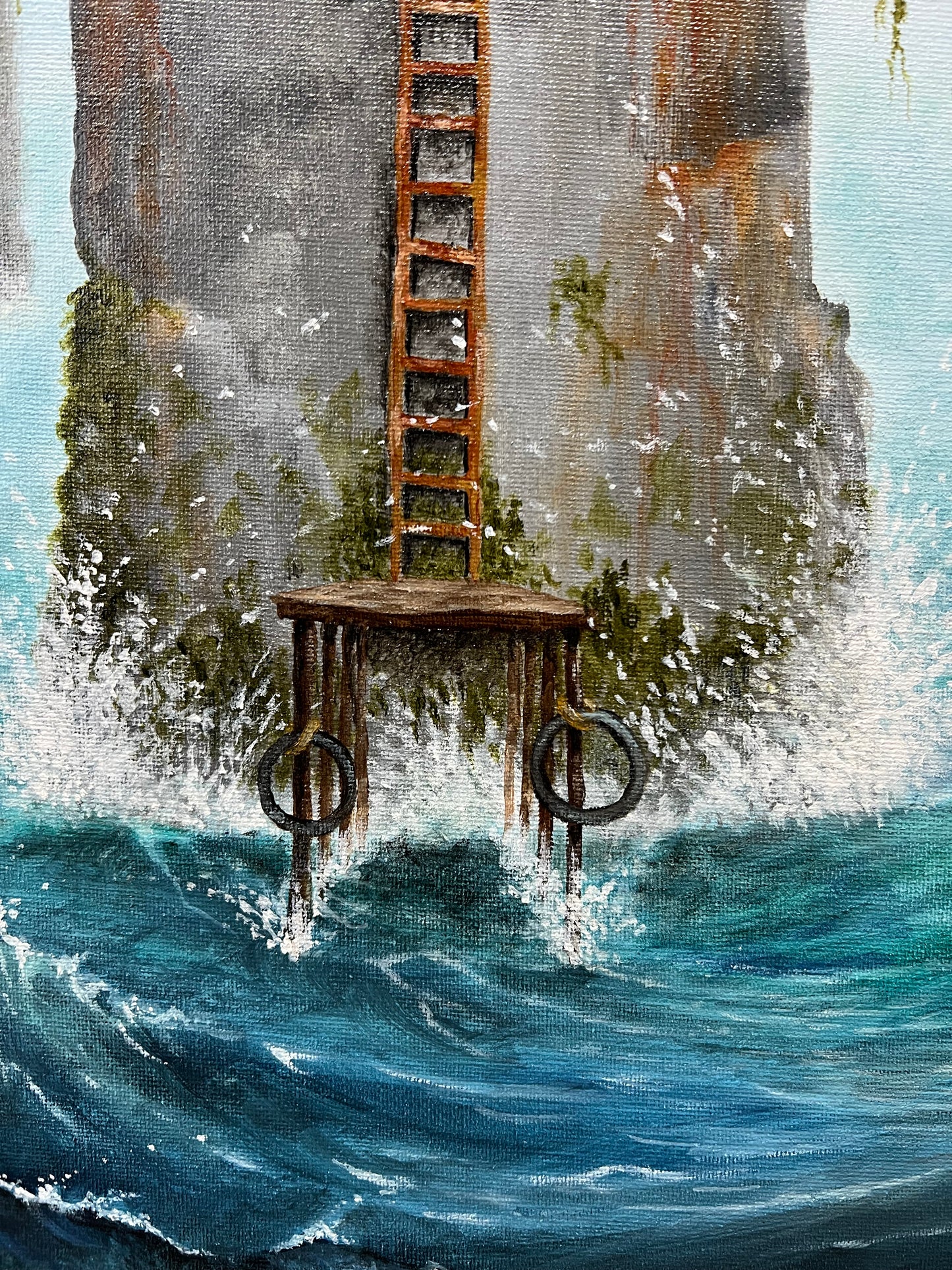 Peter Davidson The Whitley Links Original Painting - The Acorn Gallery, Pocklington