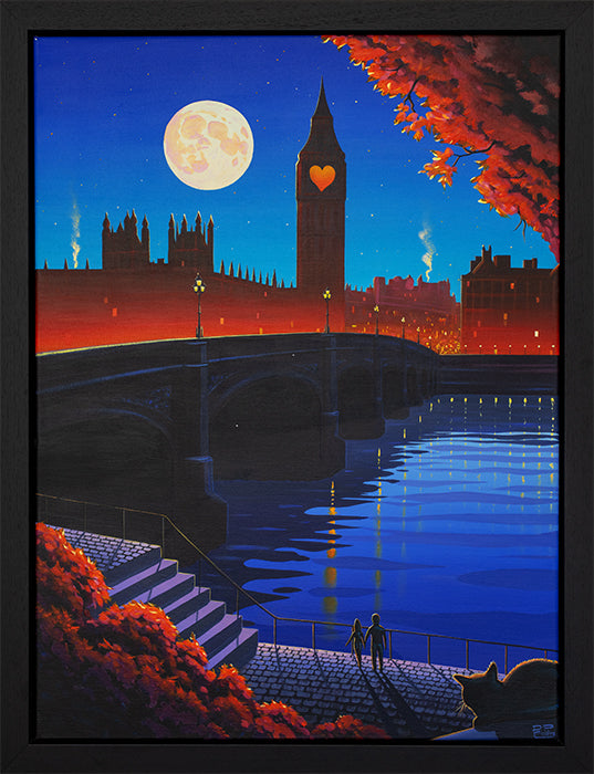 Derrick Fielding Big Love Hand Embellished Canvas - The Acorn Gallery, Pocklington