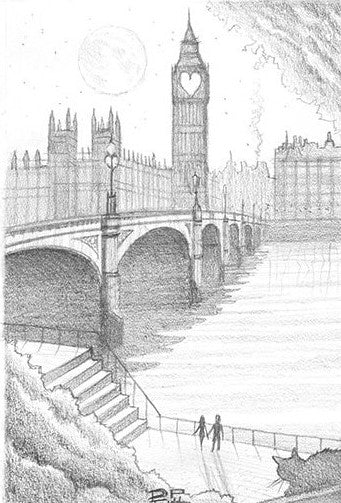 Derrick Fielding Big Love Original Sketch - The Acorn Gallery, Pocklington