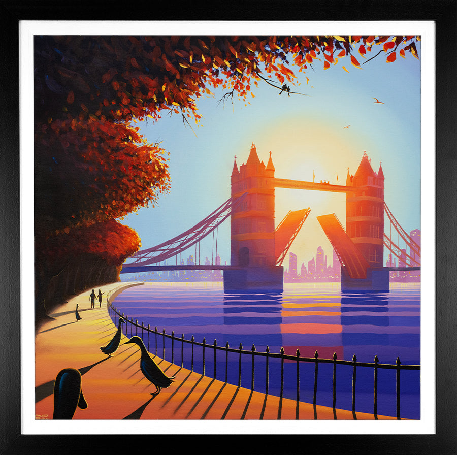Derrick Fielding Bridge To Your Heart Hand Embellished Canvas - The Acorn Gallery, Pocklington