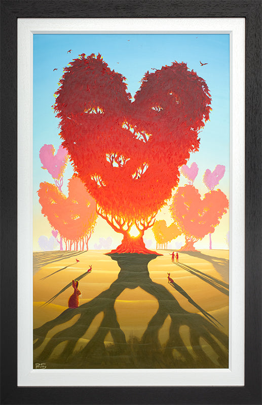 Love Grows artwork by Derrick Fielding hand embellished framed canvas or framed paper print with certificate of authenticity