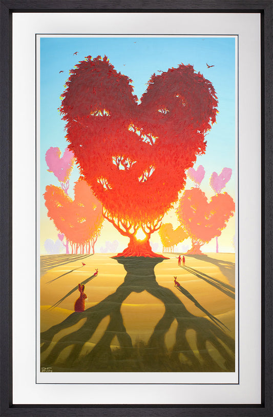Love Grows by Derrick Fielding hand embellished framed canvas or framed paper print with certificate of authenticity
