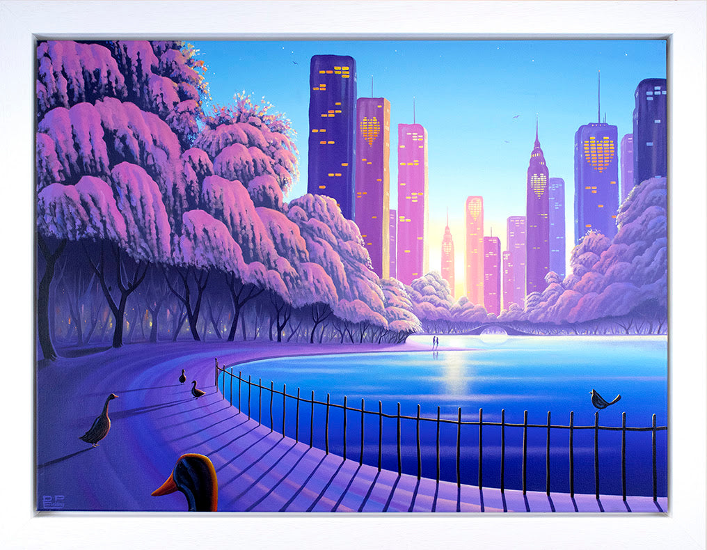 Derrick Fielding One Kiss Is All It Takes Hand Embellished Canvas - The Acorn Gallery, Pocklington