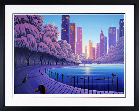 Derrick Fielding One Kiss Is All It Takes Paper Print Framed in Black - The Acorn Gallery, Pocklington