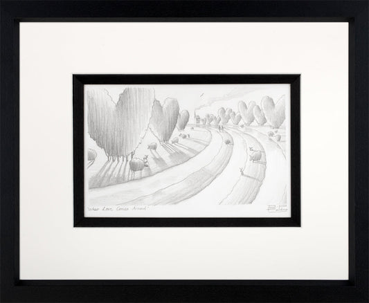 Derrick Fielding When Love Comes Around Original Sketch Framed - The Acorn Gallery, Pocklington