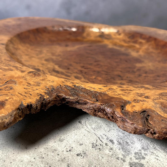 Davenport's Handmade Red Mallee Wide Shallow Bowl Original available from The Acorn Gallery, Pocklington