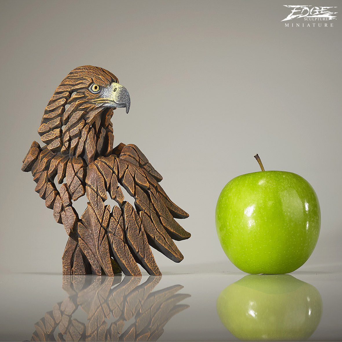 Edge Sculpture Golden Eagle Miniature - The Acorn Gallery Pocklington