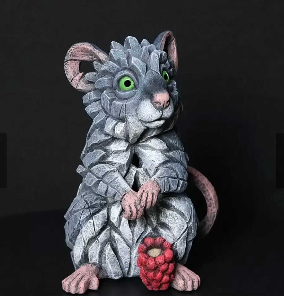 EDGE Sculpture Grey Field Mouse - The Acorn Gallery, Pocklington