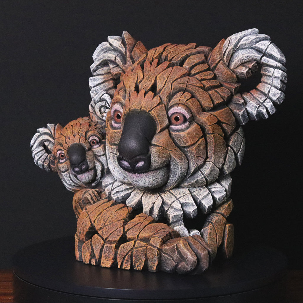 EDGE Sculpture Koala And Joey Brown - The Acorn Gallery, Pocklington