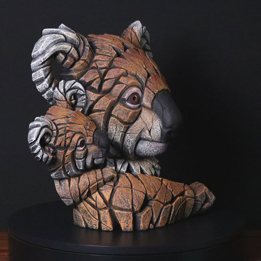 EDGE Sculpture Koala And Joey Brown - The Acorn Gallery, Pocklington