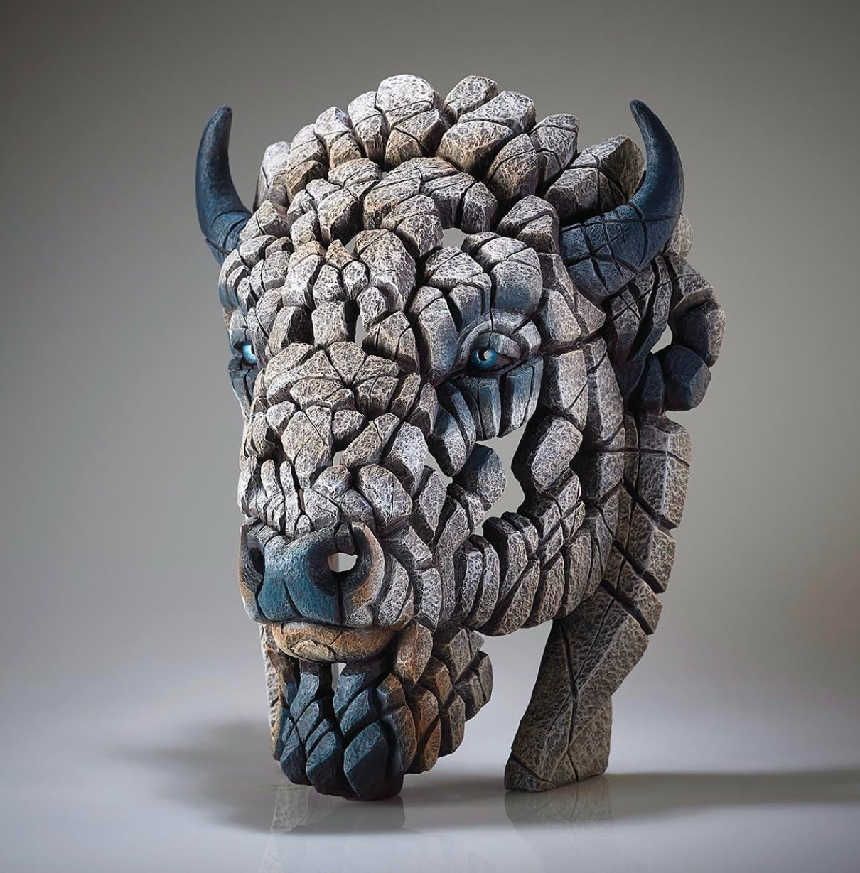 EDGE Sculpture EDB33W North American Buffalo / Bison. Available at The Acorn Gallery, Pocklington. Careful UK delivery. Authorised stockist. Viist Us or Shop Online.