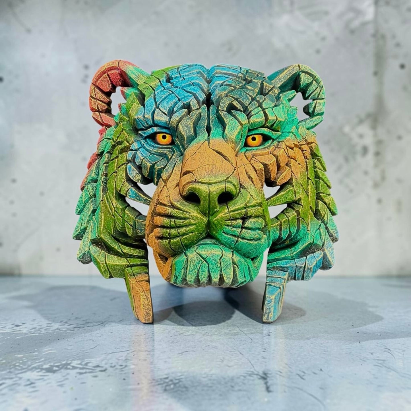 Edge Sculpture Jungle Hunter Time Limited available from The Acorn Gallery, Pocklington