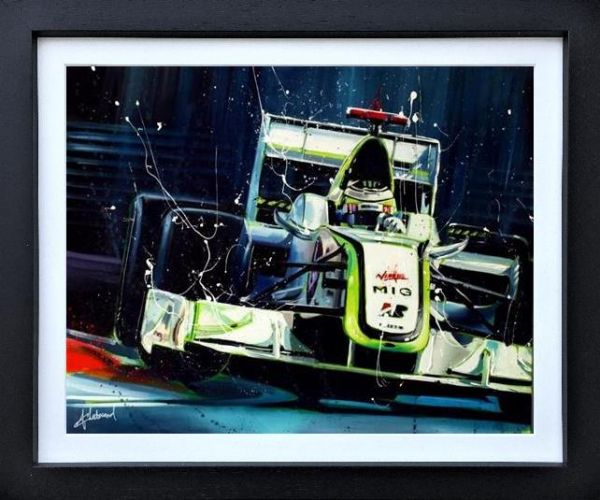 Fleetwood Button Hand Embellished Canvas Framed - The Acorn Gallery, Pocklington