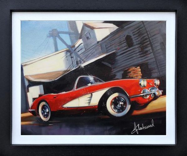 Fleetwood Corvette Original Framed - The Acorn Gallery, Pocklington
