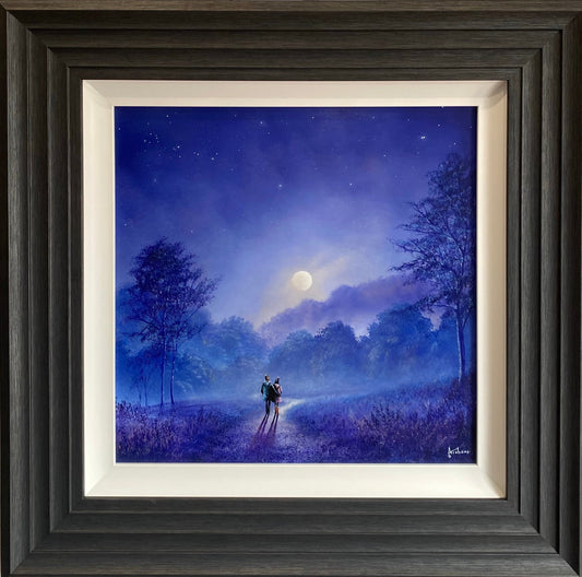 Together Under the Stars Original Painting by Danny Abrahams at The Acorn Gallery in Pocklington. Visit us or shop online or call us on 01759 307652.