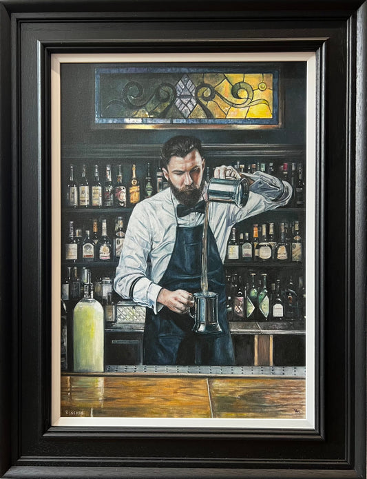 Andrew Kinsman Mixing Hour Canvas - The Acorn Gallery, Pocklington