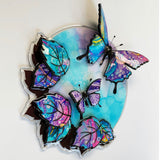 Mini Wall Art Butterfly Blue Original by Kevin Bandee *SOLD*