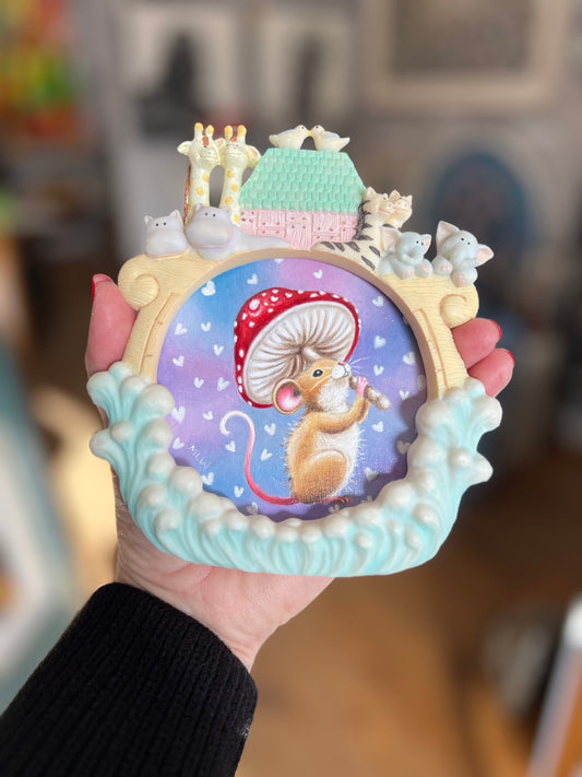 Marie Louise Wrightson It's Raining Love Original - The Acorn Gallery, Pocklington