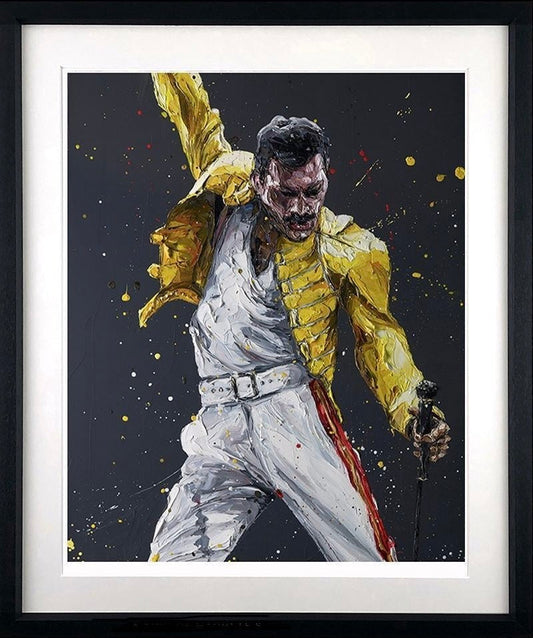 Paul Oz A Kind Of Magic Freddie Mercury Paper Print - The Acorn Gallery, Pocklington