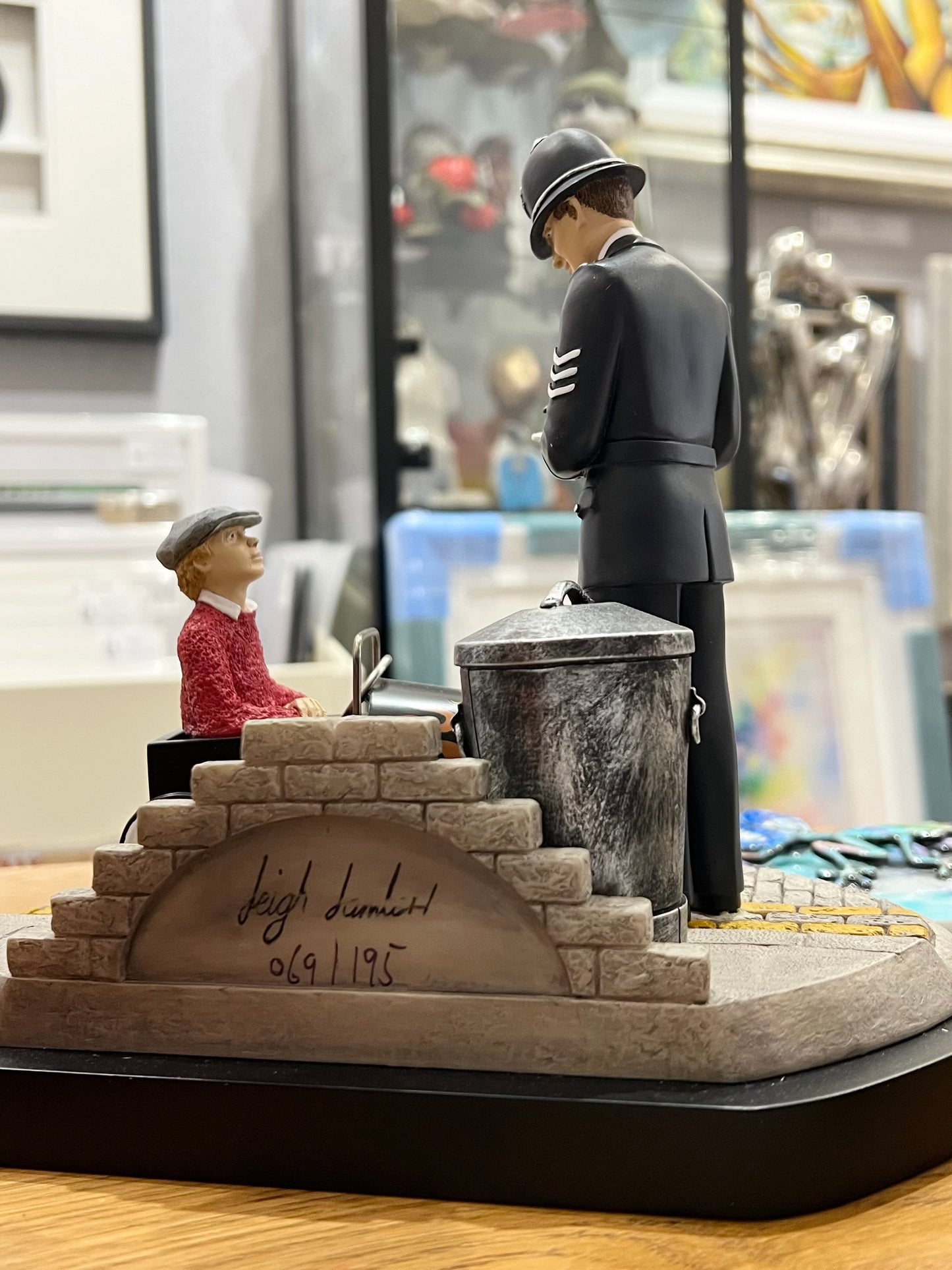 Leigh Lambert Driving Licence Please Sir! Scupture - The Acorn Gallery, Pocklington