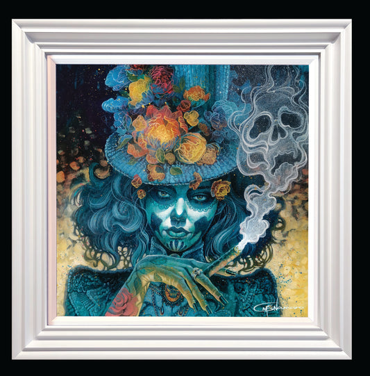 Gary McNamara So This Is Me (Day Of The Dead) Original Painting - The Acorn Gallery, Pocklington