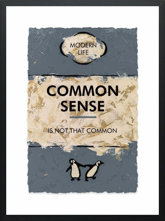 Hue Folk Common Sense Framed Print at The Acorn Gallery, Pocklington. Call 01759 307652.