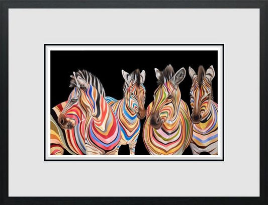 Hayley Goodhead The Savannah Stripes Paper Framed - The Acorn Gallery, Pocklington